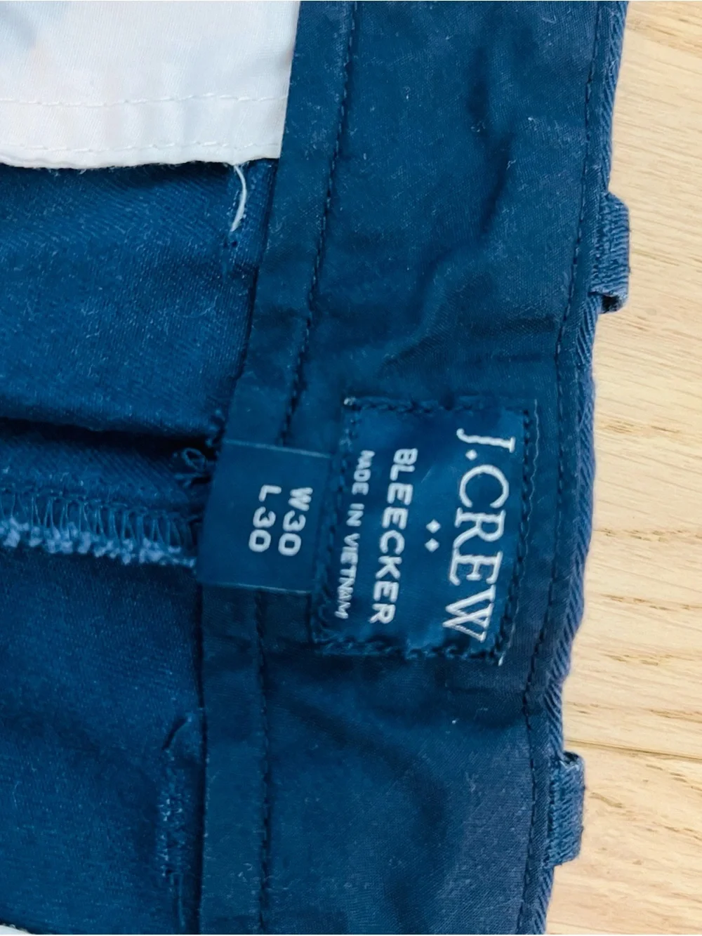 J. Crew Men's Navy Straight-Leg Chinos